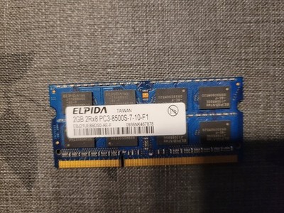 Notebook-Ram Elpida DDR3 2 GB 2Rx8 PC3-8500S-7-10-F1