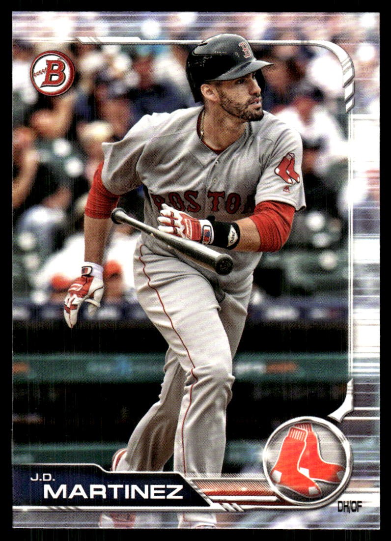 J.D. Martinez 2019 Bowman #35 Red Sox FREE SHIPPING StackedPacks