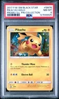 2017 POKEMON SM BLACK STAR PROMO SHINING LEGENDS PIN COLL PIKACHU-HOLO PSA 8