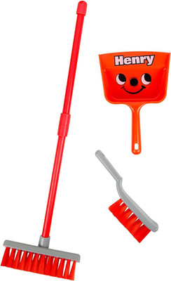 Casdon Henry Brush Set | Child-Friendly Cleaning Toy Set for Ages 3+ | Fun & Edu