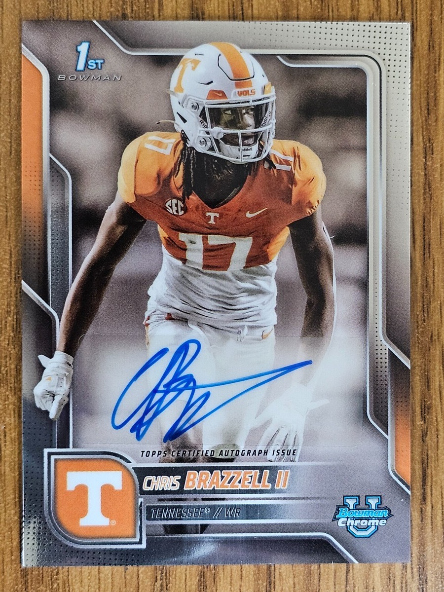 2025 Bowman Chrome University Chris Brazzell II Auto Tennessee