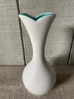 Royal Haeger Vase R- 4001 in White Lava & Turquoise