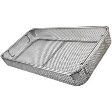 Stainless Steel Sterilization Basket Tray case Box 48cmX28cmX7cm Disinfection
