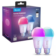 Wifi RGBWW Smart A19 LED Bulb 800LM 60W Eq Dimmable 2 Pack