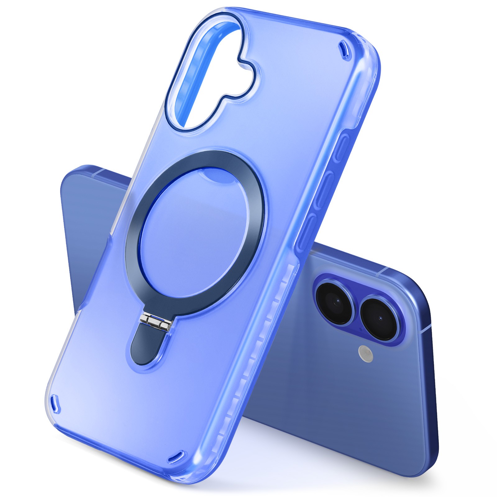 Coque antichoc iPhone 16 Plus Avizar avec béquille arrière rotative - 4
