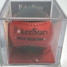 Poker Stars Las Vegas WSOP Team 2006 baseball rosso e nero in custodia raro difficile da trovare