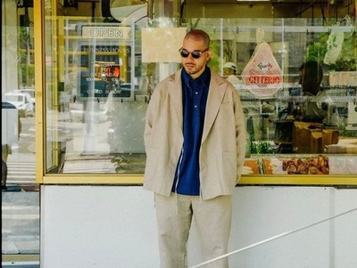 Engineered Garments D Sum Linen Twill Double Breasted Jacket L #FE ZGA