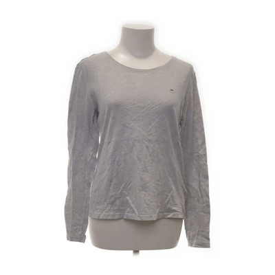Tommy Hilfiger Jeans, Langarmshirt, Größe: S, Grau, Baumwolle, Einfarbig #Cct