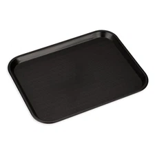 Cafe Plastic Fast Food Tray 14" X 18" Black