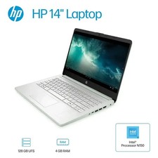 HP Laptop Computer for Home Student Study 4GB RAM 128GB UFS Intel Processor N150