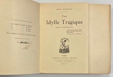 BOURGET. Paul.  Une Idylle tragique (mœurs cosmopolites).   1896