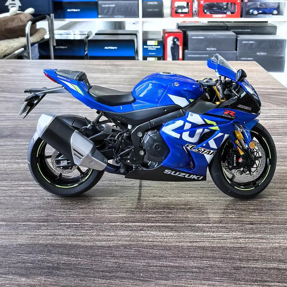 LCD 1/12 Scale Suzuki GSX-R 1000R Blue Motorcycle Diecast Model Toy Gift - Bild 3 von 4