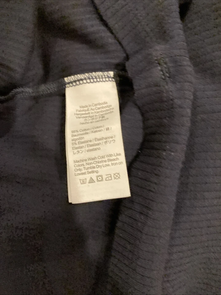 New size  10-12 L Girls Crewcut  Navy Blue Dress cotton gathered - Image 4 of 4