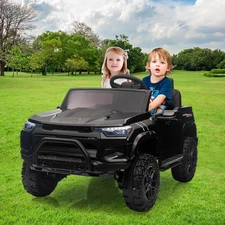 24V Electric Ride-On Truck for Kids 2 Seater + Parent Remote Control & Storage