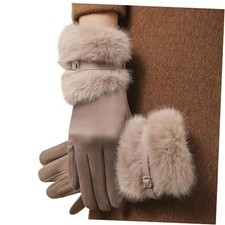 Winter Gloves for Women - Warm Winter Gloves with touchscreen fingers, Khaki