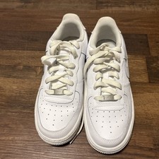 Size 6.5Y Youth Grade-School Nike Air Force 1 LE GS White/White Fv5951 111