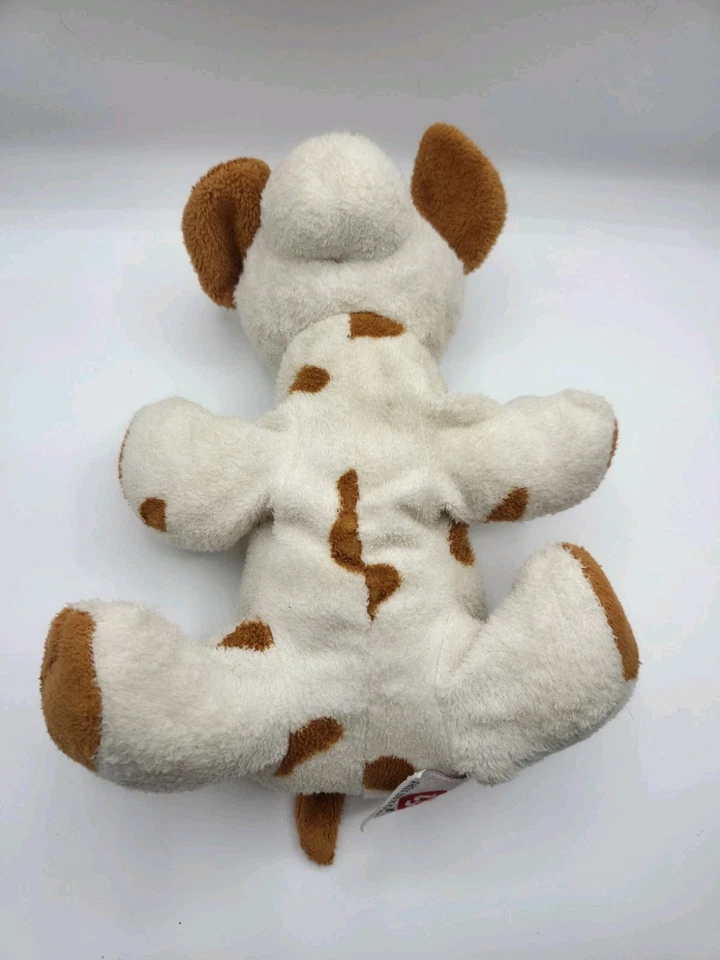 TY Pluffies Peppy The Dog White Brown Rust Spots 2007  8" - Image 4 of 4