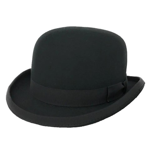 NEW VINTAGE OS Hats in the Belfry Bowler Hat 100% Wool Black Derby Equestrian s-l400.jpg main image 2