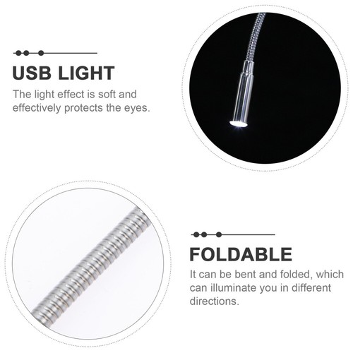4PCS USB Light Atmosphere Light Gooseneck Portable Night Lamp Reading Light - Afbeelding 9 van 12