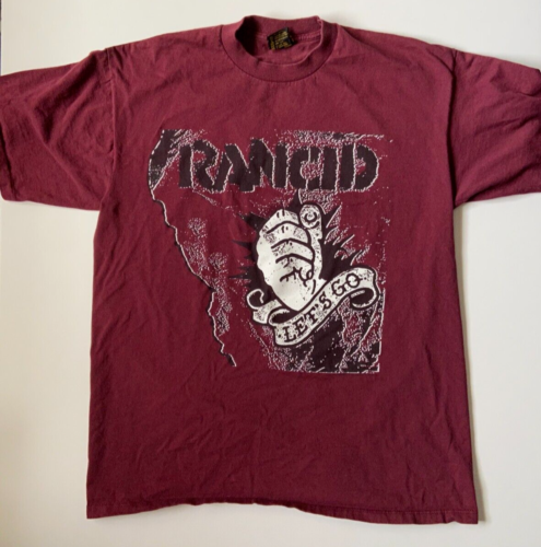 1994 Rancid Let's Go T-Shirt Mens XL - Used - Vintage - Machete Hellcat - Afbeelding 1 van 9