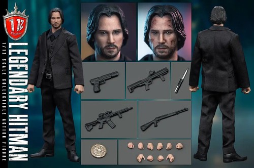 TV y película Kingdom Legendary Hitman (John Wick) KD-9001 escala 1/12 6 pulgadas - Imagen 2 de 14