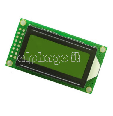 Gelb 0802 LCD 8x2 Zeichen LCD Display Modul 5V LCM für Arduino Raspberry Pi-