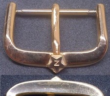 Original Vintage Zenith Buckle Fibbia 20mm Rose Gold Plated Excellent L@@K ! !