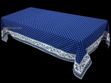 French Provencal Marat Avignon Bordered Tablecloth Flowers 59X 98 Made in France