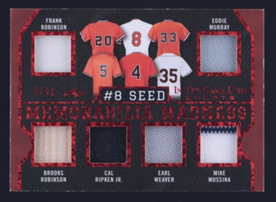2022   Leaf In the Game Memorabilia Madness 12 Relics Ripken Jr, Robinson #9/30