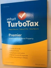 Intuit TurboTax Premier Federal E-File, State 2015 Taxes PC Mac Turbo Tax Efile