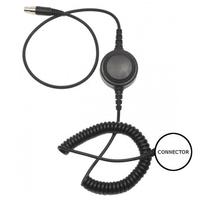 HYT TC-320 Behind The Head Dual Muff Boom Mic Inline PTT Cable for HS5 Headsets