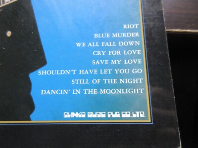 Blue Murder Best Japan Band Score Song Book Guitar TAB John Sykes