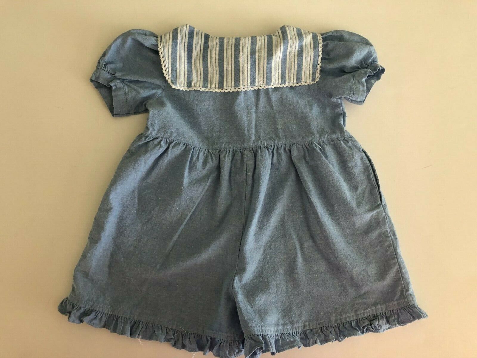 Vintage Sweetheart & Co. Toddler Girls Blue Rompe… - image 5