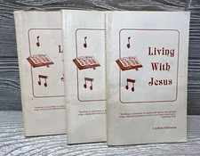 Living with Jesus 1986 Lot of 3 Jeffress Music Gospel Singing Church Songbooks