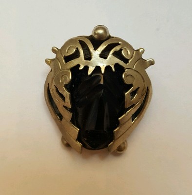 Broche Pendentif Vintage Mexique En Alpaca – Bijou Argenté Fait Main