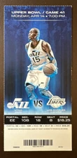 Utah Jazz 4/14/2014 NBA ticket stub vs Los Angeles Lakers