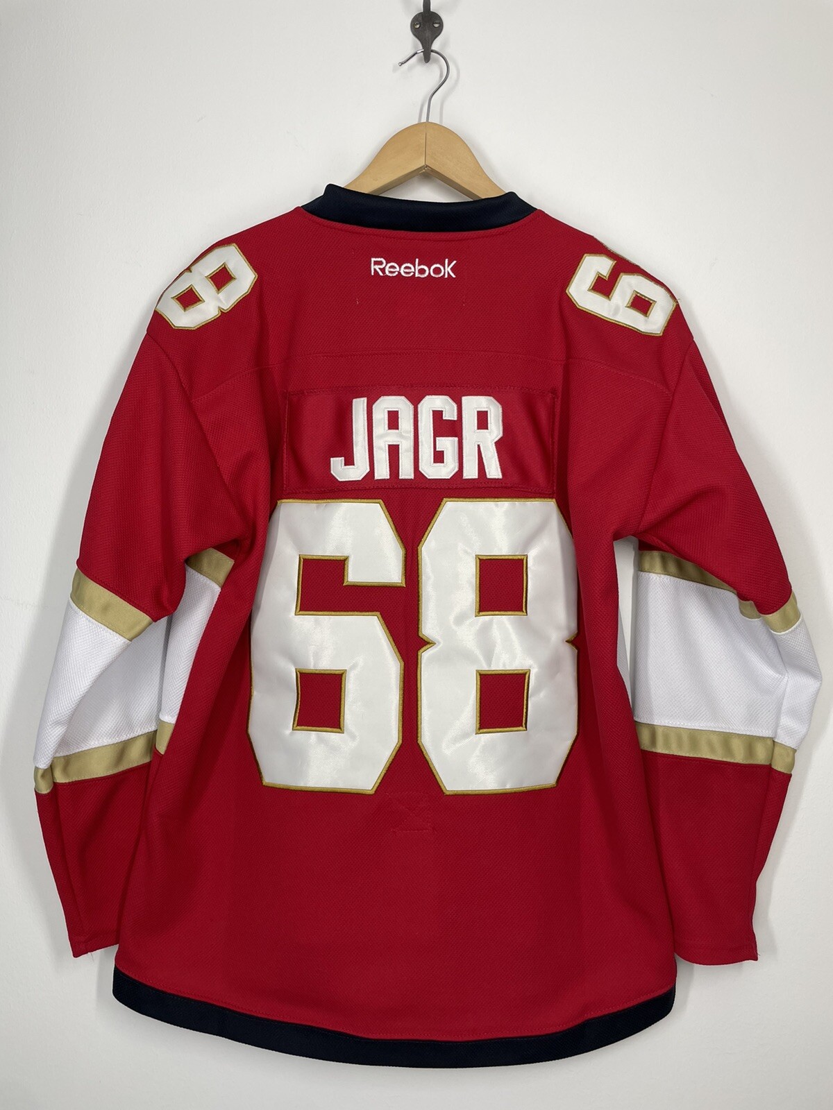 Reebok NHL Jaromir Jagr Florida Panthers Home Ice Hockey Jersey Fight