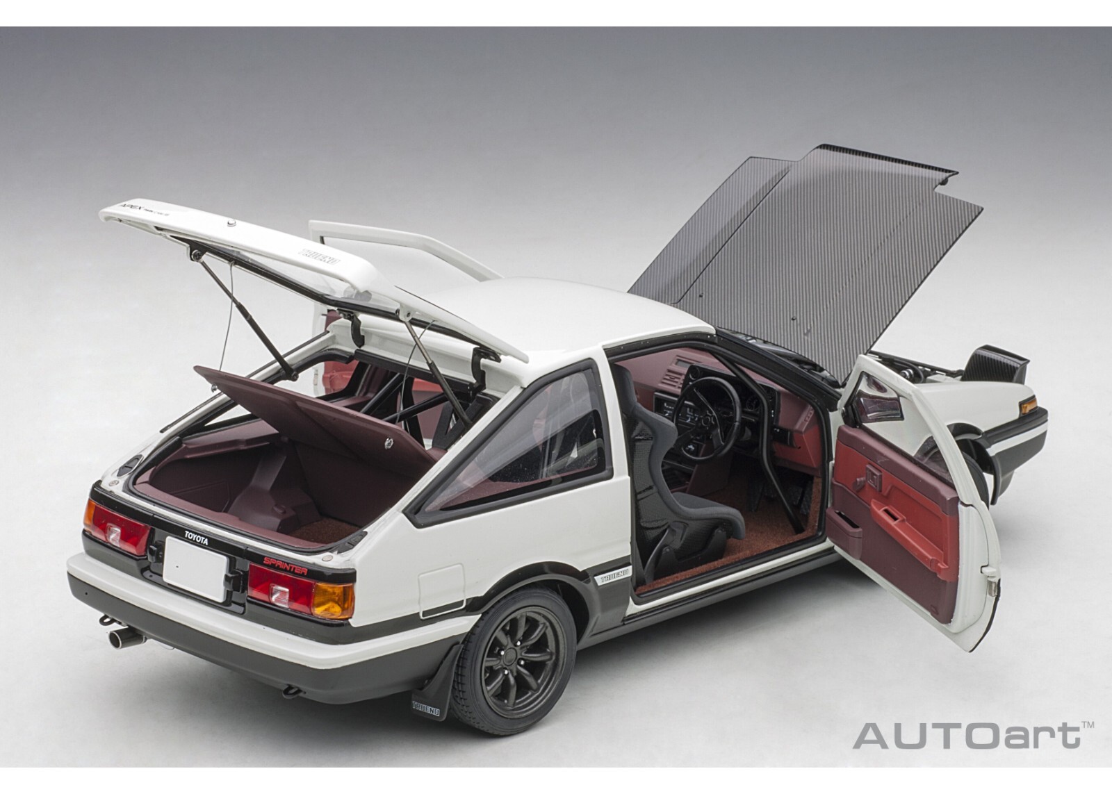 AUTO art】 1/18 Toyota Sprinter Trueno (AE86) Innitial D Project D