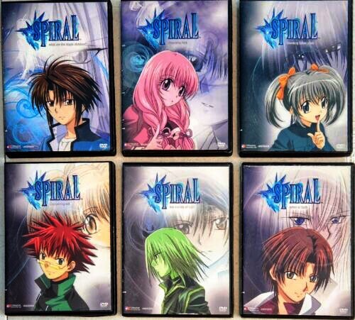 Anime Spiral Volumes 1 - 6 Funimation - The Complete Boxed Set