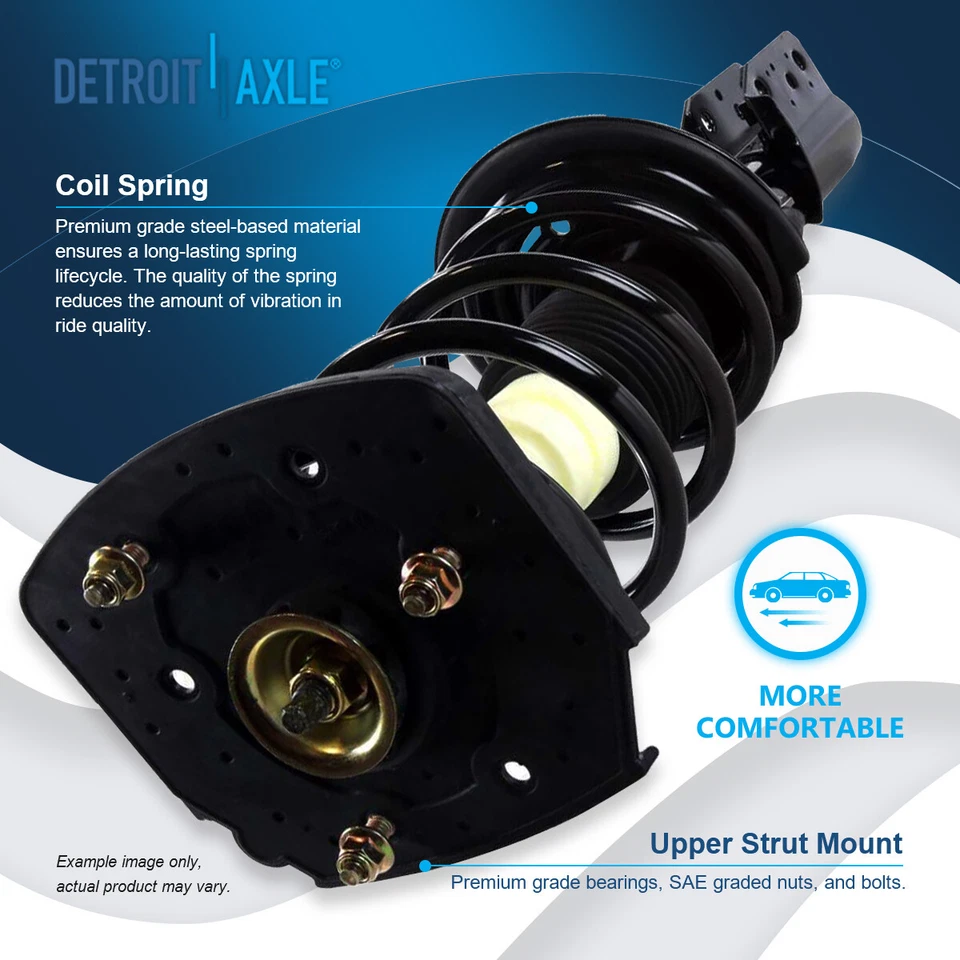 Conjunto de resorte de puntales traseros completos para Chevy Impala Monte Carlo - Rueda de 16" Foto 3 de 4