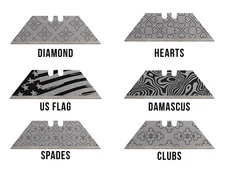 Utility Knife Box Cutter Berkling Blade Replacement Stainless Steel Engraved