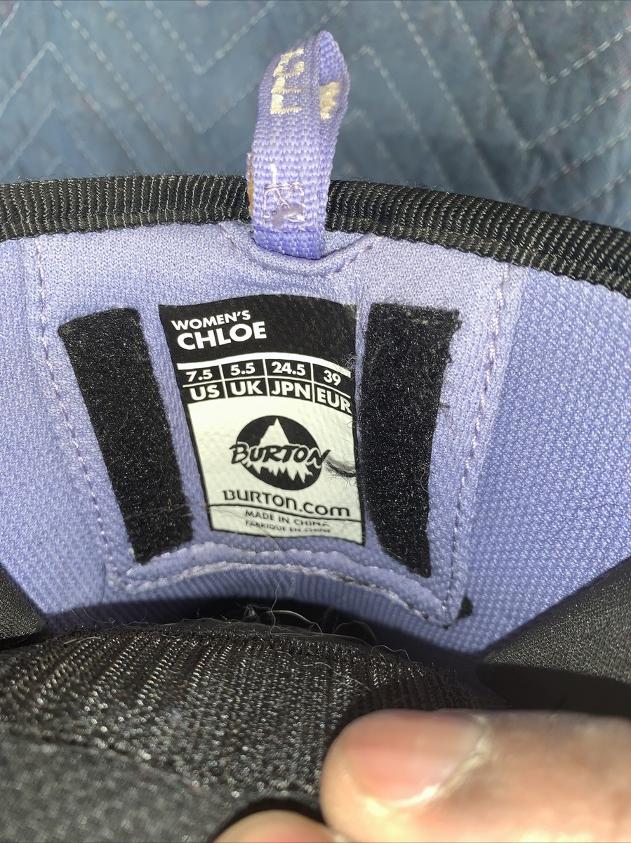 burton chloe snowboard boots black purple Burton Chloe Snowboard Boots
