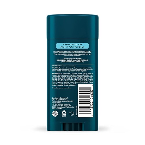 Jason Natural Products Deodorant Stk Ocean Min Eucl 1 Each 2.5 Oz - Picture 2 of 2