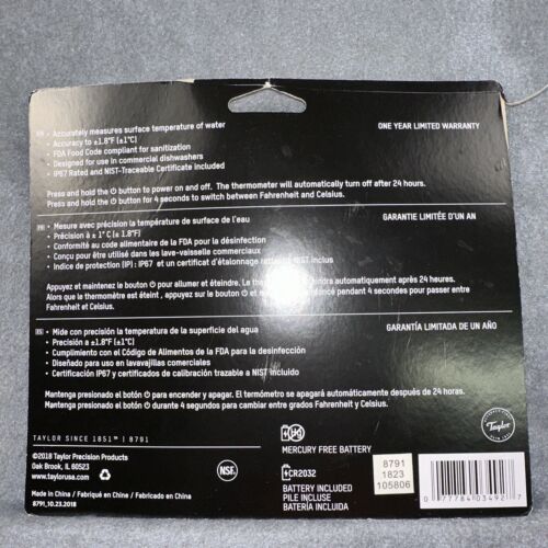 Taylor Precision 8791 Termometro digitale per lavastoviglie - Foto 2 di 5