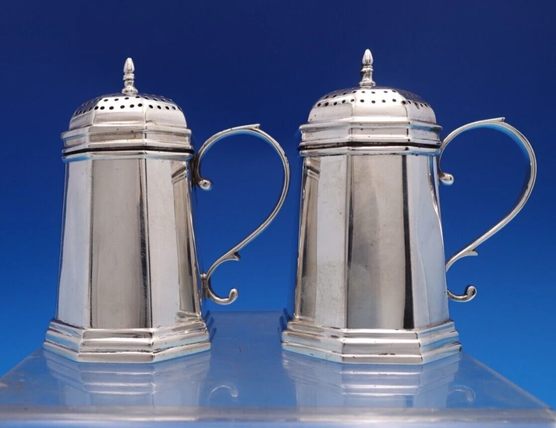 Tiffany & Co. 1900-1940 Antique US Sterling Silver Salt & Pepper