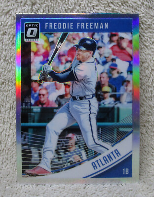 FREDDIE FREEMAN 2018 Optic HOLO SILVER PRIZMS Card #68 LA DODGERS