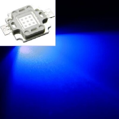 Hi-Power LED 10W Royalblau 445nm-455nm 45mil  9-11V 300lm für Aquarium