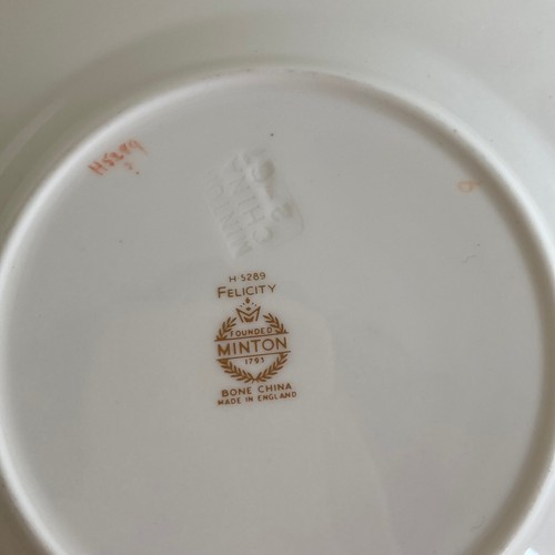 Pair of Minton Felicity Pattern Bread & Butter Plates - Bone China - England - Picture 7 of 14