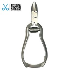 Set of 2 Pcs Nail Nipper 4-1/2 , Slightly Curved Jaws, Barrel Spring