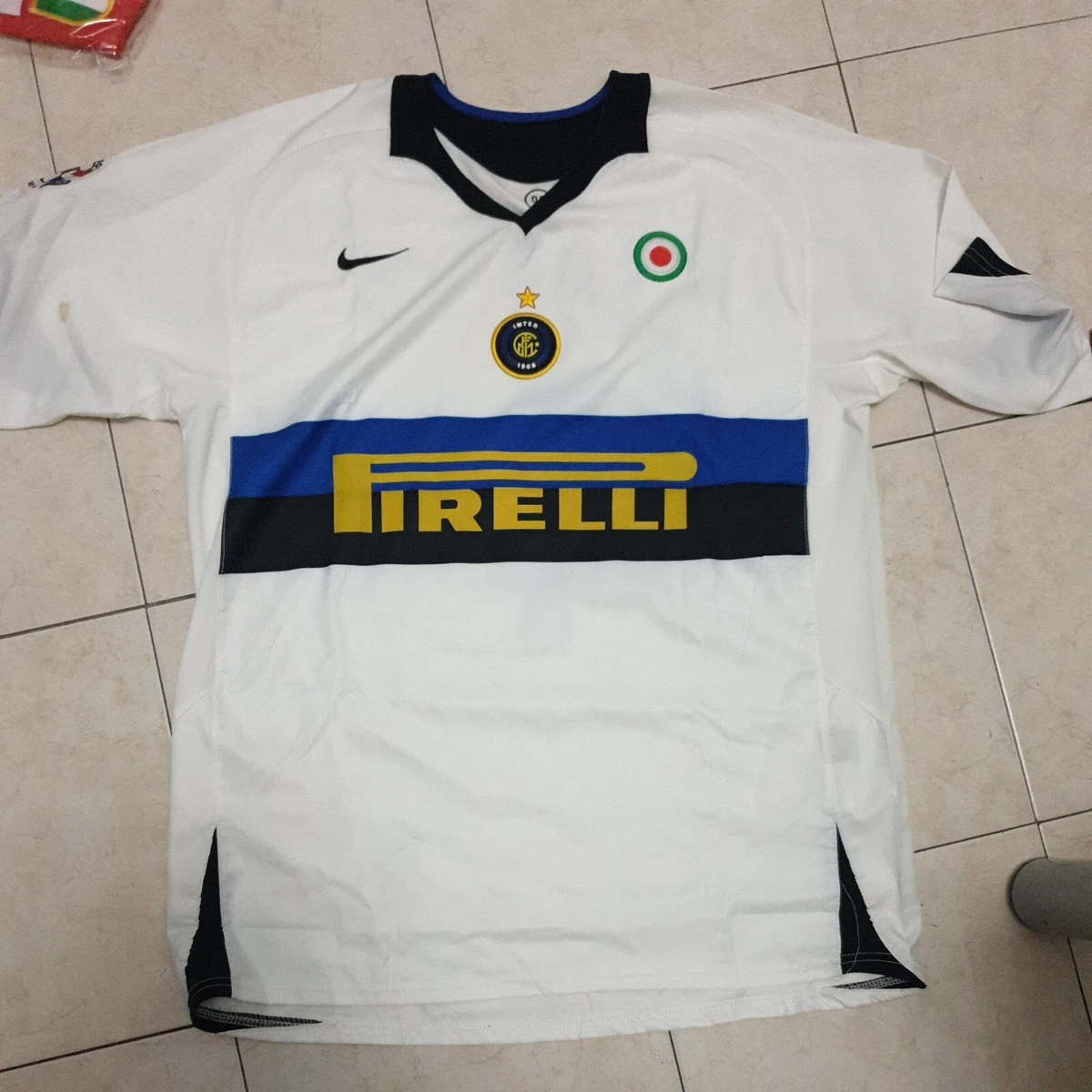 Maillot Inter Milan Extérieur 2007/2008 Centenario - ADRIANO #10 - Taille L - Neuf